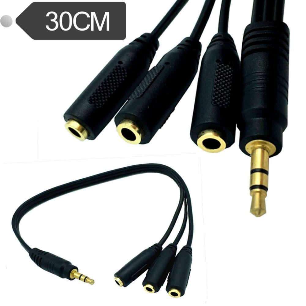 3.5mm Jack 3.5mm Aux Splitter Audio Cable 3.5mm 1/8 TRS Male HUB Splitter Audio Cable MP3 Speaker