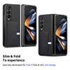 Non -Fingerprint Leather Phone Accessories Case For Samsung Galaxy Z Fold 4 Fold3 Fold2 Fold4 5g Fold 2 3 Card Slot Slim Cover