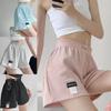 Loose Sports Shorts Women's Elastic Waist Wide-leg  Pants Casual Slimming High Waist Straight