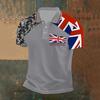 Summer 3D printed men's POLO shirt 2025 European and American foreign trade new models, short-sleeved POLO hot-selling