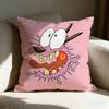Ccourage The Cowardly Dog Pillow Case Linen Pillow Covers Cover For Couch Living Room Bench Patio Floor Linen Home Decor