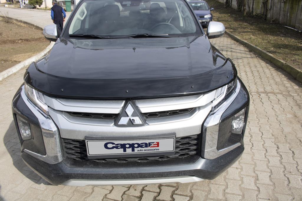 Дефлектор капота (2019-2024, EuroCap) для Mitsubishi L200