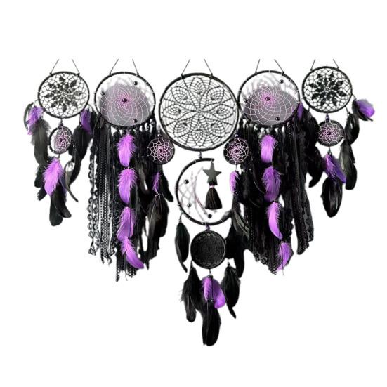 5 шт./компл. перо ловец снов домашний офис гостиная спальня настенное искусство бохо ручная работа тканый подвесной ловец снов украшение орнамент кулон