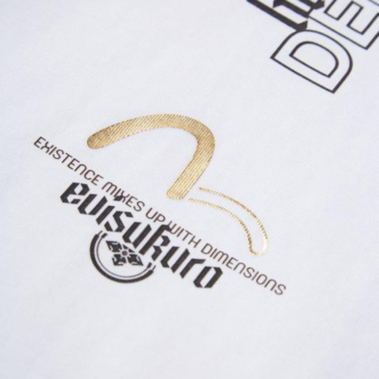 EVISU T-Shirts Men's White Crew Neck Moderate Straight Fit 2ESGNM1TS570BZ