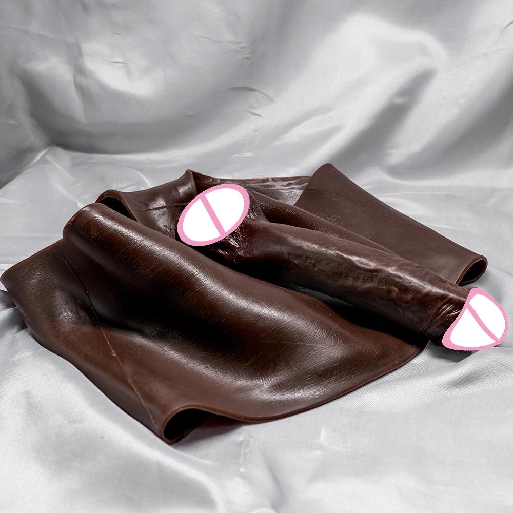 XXL Силиконовые трусы-дилдо на ремешке – Реалистичный цельный дилдо с эластичным нижним бельем, носимый пенис для пар и соло-игры