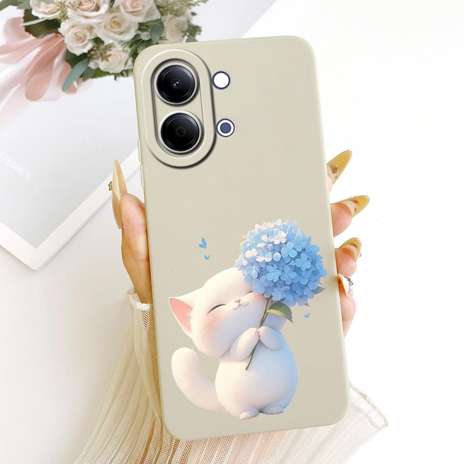 Для Vivo Y05 4G Чехол Новый Роскошный Бант Сердце с Рисунком Мягкий ТПУ Чехол для Телефона Для Vivo Y11d Y 05 VivoY05 VivoY11d Чехлы Сумки