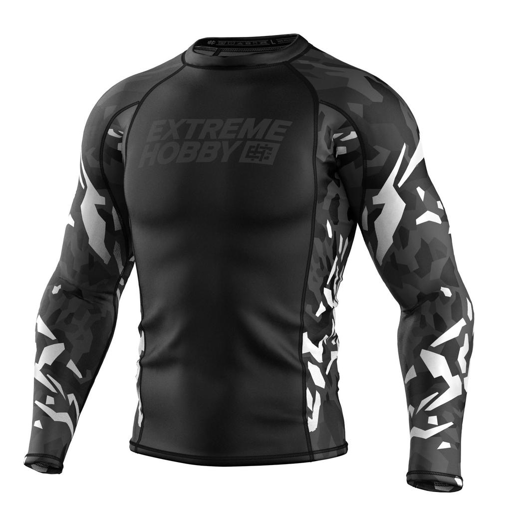 Extreme Hobby Rashguard Long Sleeve Black Panther Black and White XL