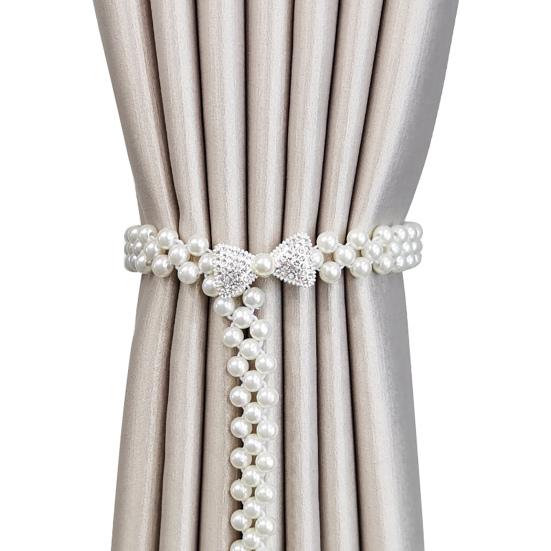 Креативный зажим для штор, нежный сплав, цветок/бантик/бабочка, декор из искусственного жемчуга, износостойкий