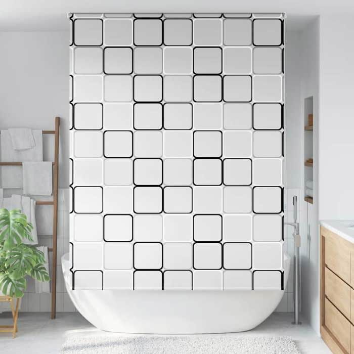 VidaXL Roller Shower Curtain 160x240 Cm Fabric Width 156 Cm, Shower Blind, Roller Shower Curtain, 4014930