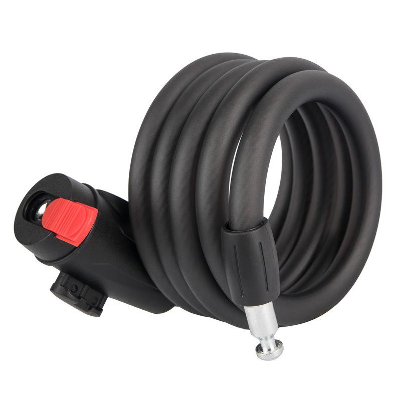 Светоотражающий тросовый замок для велосипеда с пятизначным кодом для горных и шоссейных велосипедов