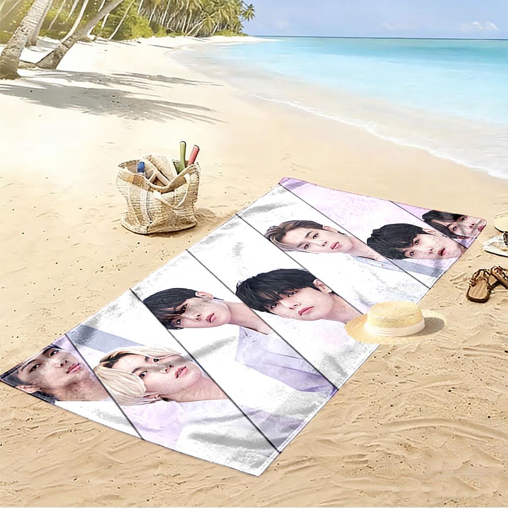 Youthful Portrait Design Towel A must-have beach towel for beach travel