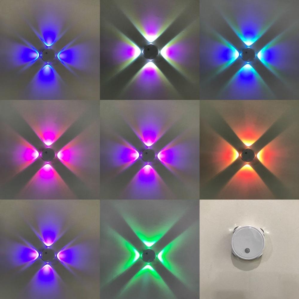 4 / 5 Ночник с датчиком движения головы Трехцветный/RGB Беспроводная магнитная настенная лампа Магнитная перезаряжаемая Кошачий глаз Окружающее освещение