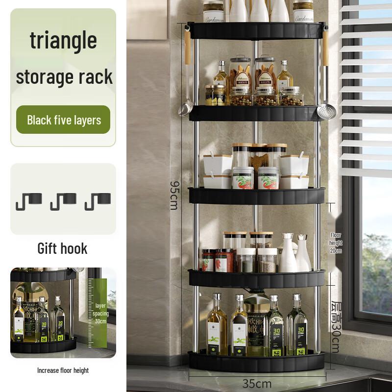 Modern Kitchen Corner Storage Rack