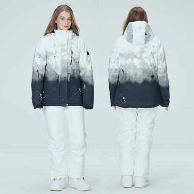 Женский лыжный костюм зимний однобортный двухбортный теплый утепленный дышащий лыжный костюм