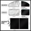Tallew 5 Pcs Car Window Covers Sun Shades Black Divider Car Curtain Magnetic Privacy Side Sunshade Accessories For Men Adult Auto Camping Sleeping