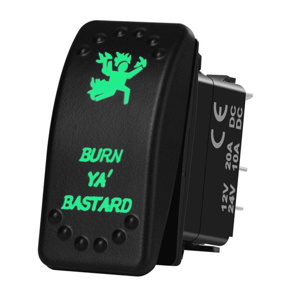 12V 20A Boat Car Rocker Switch ON OFF / ON OFF ON Toggle Switch Green Led Bar Anchor Flood Light for ARB CARLING NARVA 4x4 Truck Battery Switches5