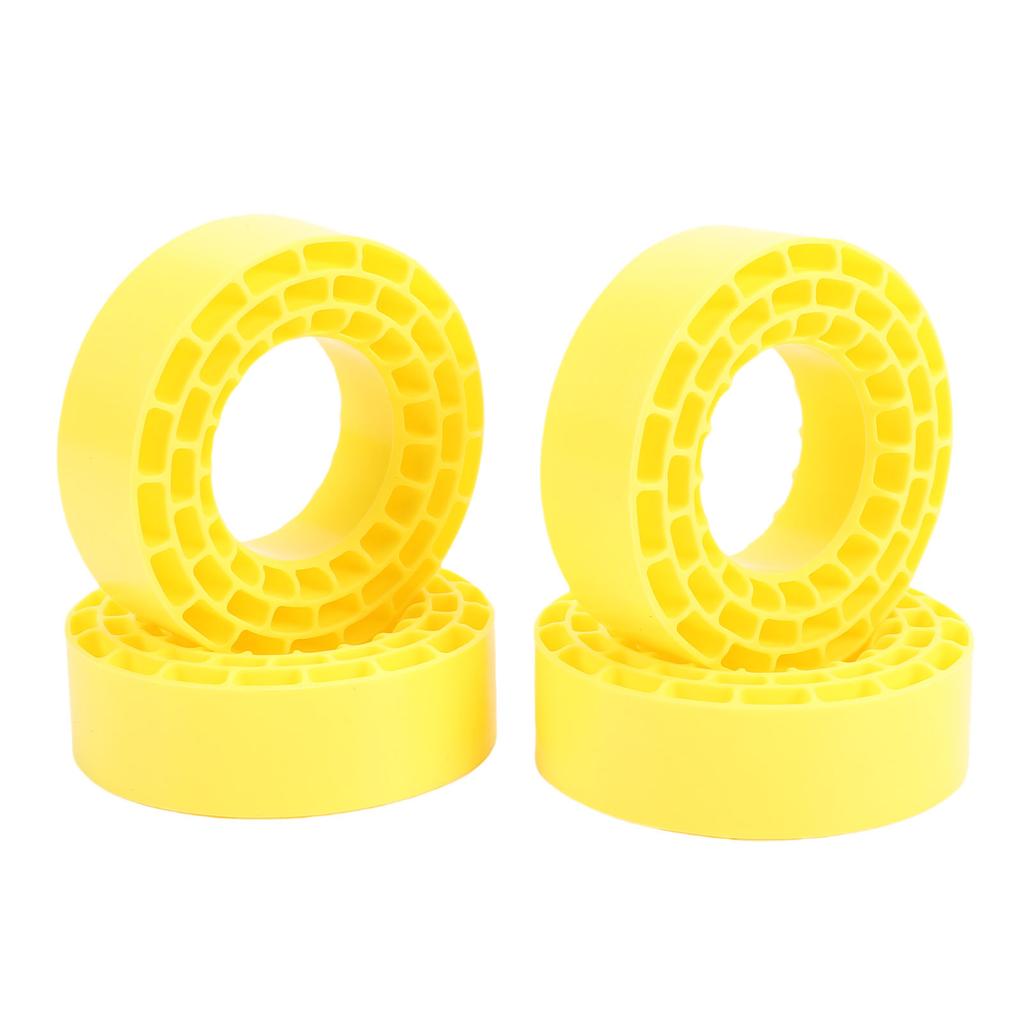 4PCS 1.55 Inch Tire Inserts Silicone Double Layer Hollow Water Proof RC Crawler Wheel Insert for Upgrade