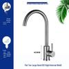 Rotatable SUS304 Stainless Steel Kitchen Faucet with Retractable Spout for Hot and Cold Water