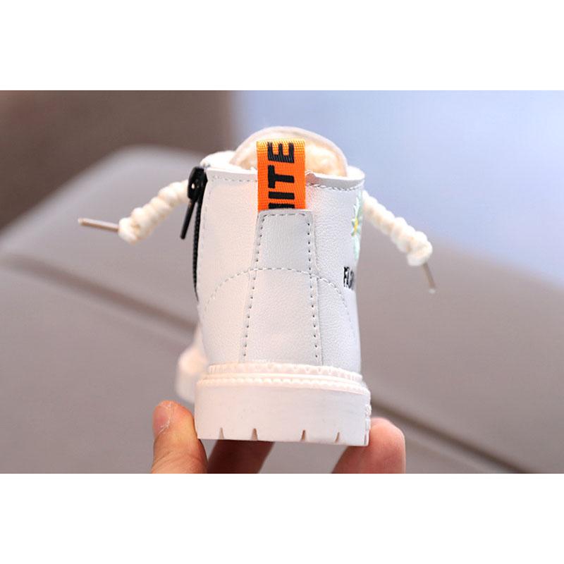 Детские ботинки Little Daisy, зимние теплые хлопковые зимние сапоги для мальчиков и девочек, зимние сапоги, обувь на платформе