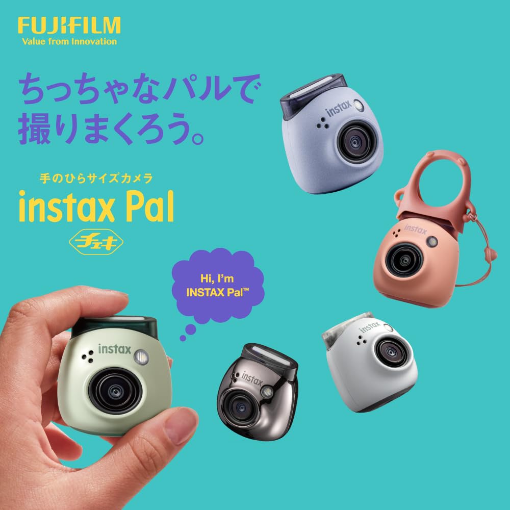 FUJIFILM Camera Instax Pal Powder Pink Wide Angle Lens INS PAL PINK Palm-sized Multi-Format