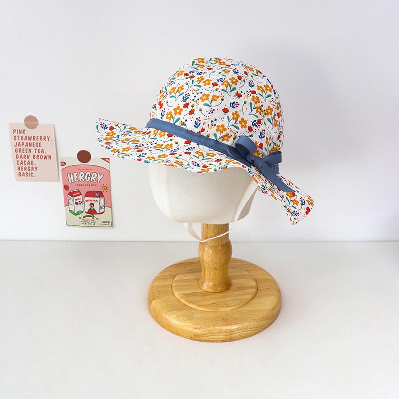 Baby Sun Hat With Large Brim Floral Fisherman Hat For Spring And Autumn Super Cute Bonnet