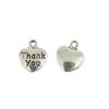 Thank You Heart 50pcs Charms Pendants For Necklace Bracelet Jewelry Diy Making