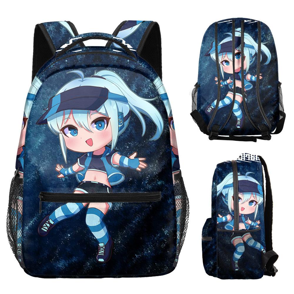 Мультяшные K-pop Молодежные Школьные Сумки Унисекс Gacha Life Клубные Дорожные Сумки 3D Печать Оксфорд Водонепроницаемые Рюкзаки на Плечо для Ноутбуков