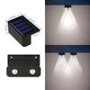 1-8 Pcs LED Solar Lights Outdoor IP65 Waterproof Porch Light Stair Wall Decorative Lamp for House Yard Fence Pool Garden Decor