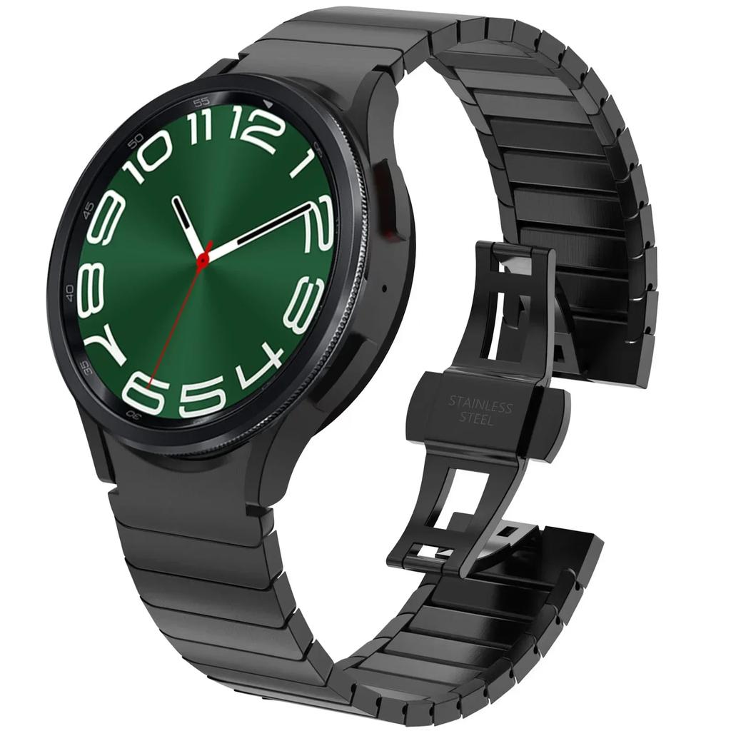 Metal Link Bracelet Strap For Samsung Galaxy Watch 6 Classic 47mm 43mm 46mm No Gap Wristband Galaxy Watch 7 6 5 4 44mm 40mm Belt