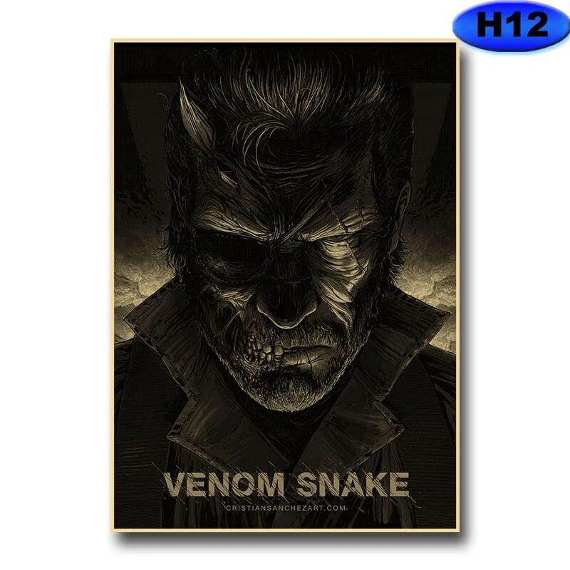 Современное украшение для дома, живопись, HD принты, постеры с видеоиграми, крафт-бумага, винтажный плакат, настенная наклейка, декор для комнаты, бара, кафе