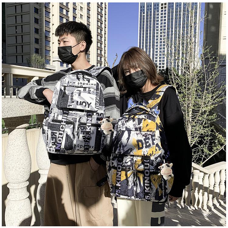 Школьный рюкзак с принтом букв для подростков, мальчиков и девочек, классный школьный рюкзак, водонепроницаемый дорожный рюкзак для ноутбука, школьные сумки для школьников