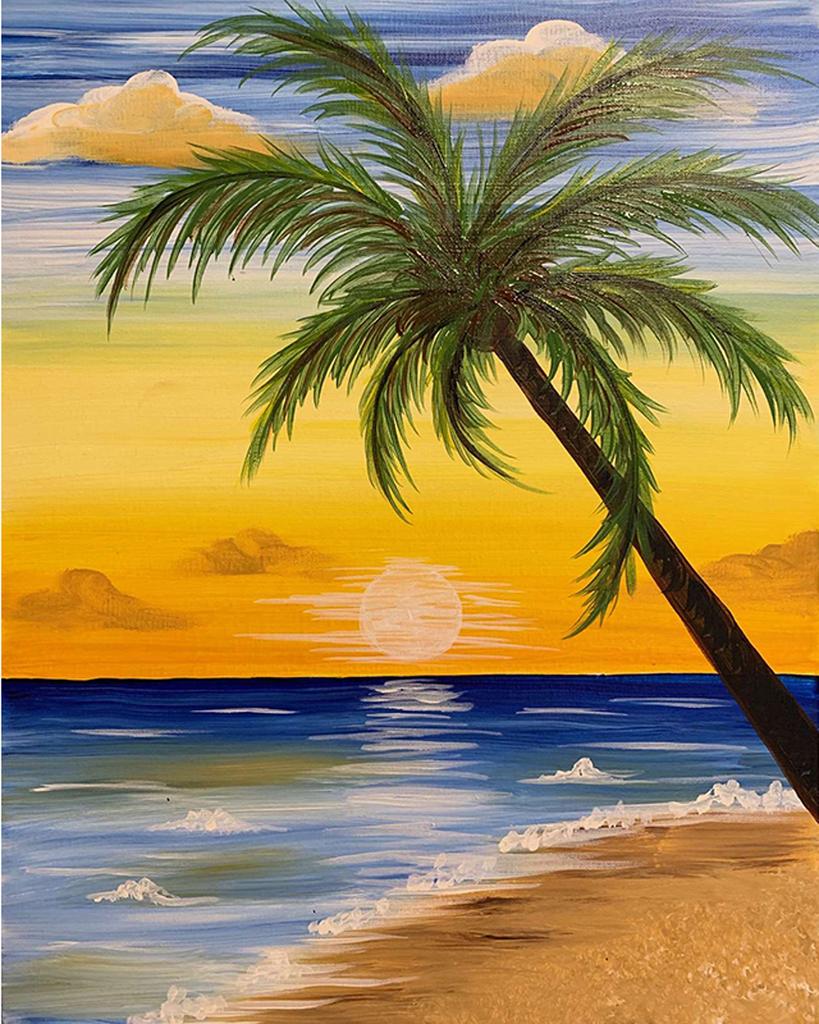 DIY Алмазная вышивка 5D пейзаж пляж вышивка крестиком закат побережье круглая алмазная живопись мозаика со стразами подарок на Новый год