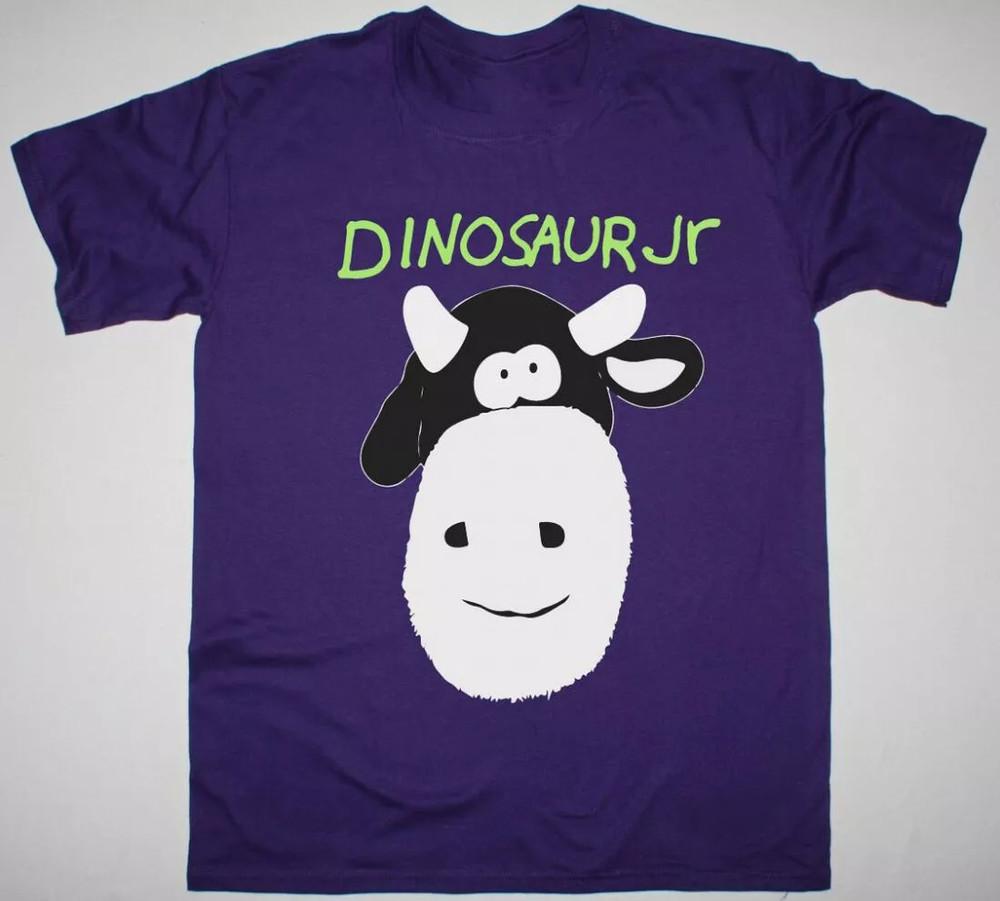 Dinosaur Jr. Cow T-shirt Purple Cotton Tee All Sizes S-5XL Shirt Fan Unisex T-Shirt