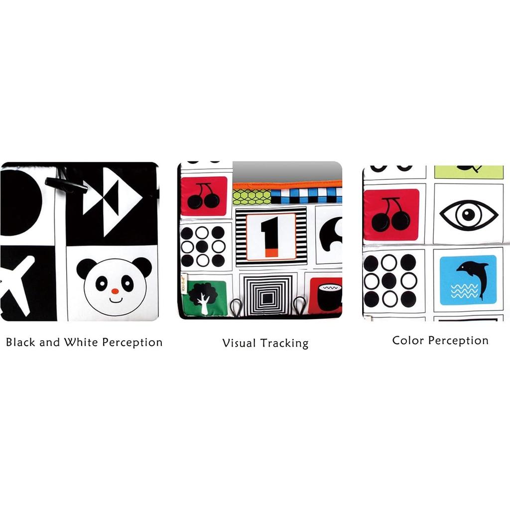 Baby Mirror Toy, Baby Toy From 3 Months, Baby Book, Toddler Education and Cognitive Toy, Educational Toy for Newborns Toddlers