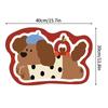 Ins Placemat Кожаный подстаканник Подносы Кухонный коврик Kawaii Dog Обеденный стол Изоляционный коврик Водонепроницаемый Обеденный стол