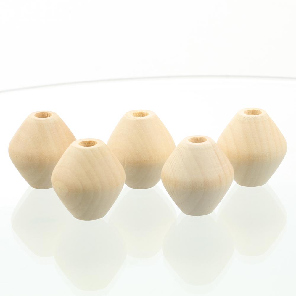 15 шт. Большие бусины в форме бикона 30x28 мм из натурального дерева, с большим отверстием, для рукоделия, для поделок, для изготовления ювелирных изделий