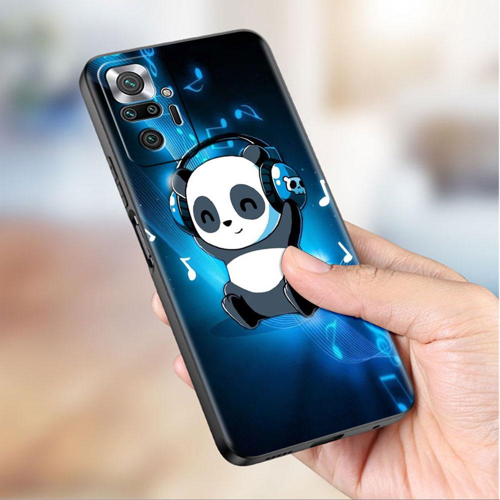 Funda для Xiaomi Redmi Note 10 9 11 Pro мягкий чехол для телефона 10S 9S K40 8 9A 9C 9T 7 10C 8T силиконовый чехол милый мультяшный животное панда