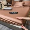 Cotton Fitted Sheet With Elastic Band Luxury Soft Mattress Covers Durable Skin-friendly Bedsheet Easy Care Bed Cover