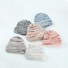 Wool Knitted Hat Women's Winter, Versatile Warm Autumn and Winter Multi-color Flanged Ear Protector Wool Hat Cold Hat