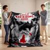 "Red Riding Hood Illustration Blanket" for all seasons blanket lunch break throw gift