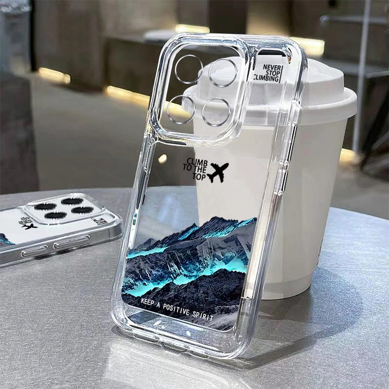 For Xiaomi 14T 13T Pro Redmi Poco X6 Pro M6 X5 Cover Shell Note 14 Pro 13 12 11 Heart Pattern Soft Silicone Shockproof Clear Slim Phone Cover