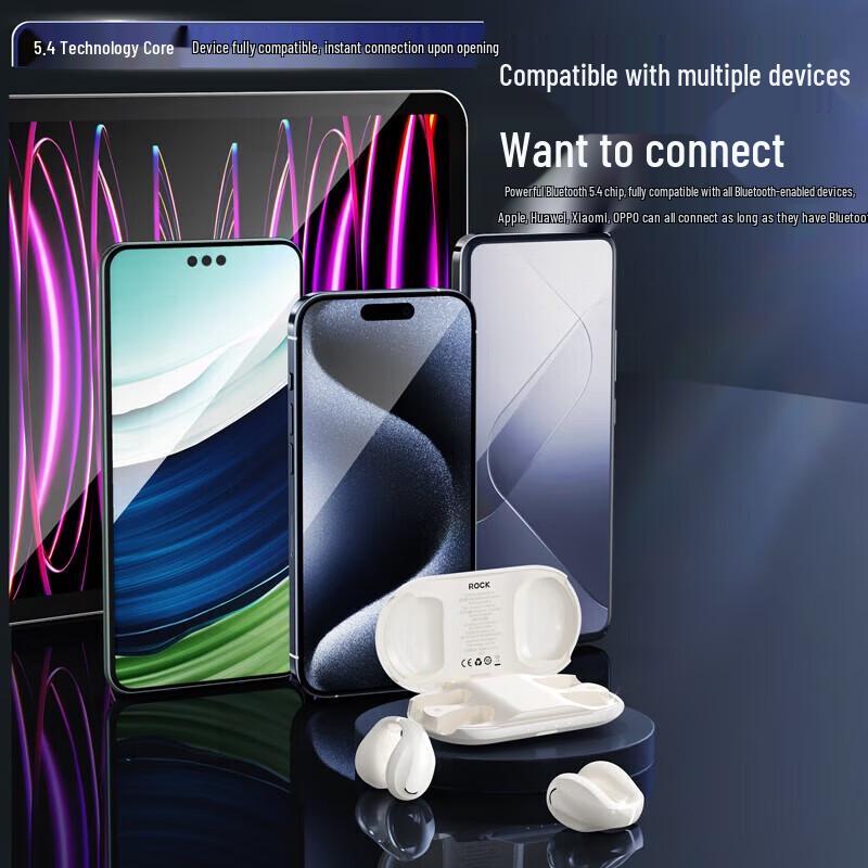 ROCK S Series Ear-Clip TWS Bluetooth Earbuds