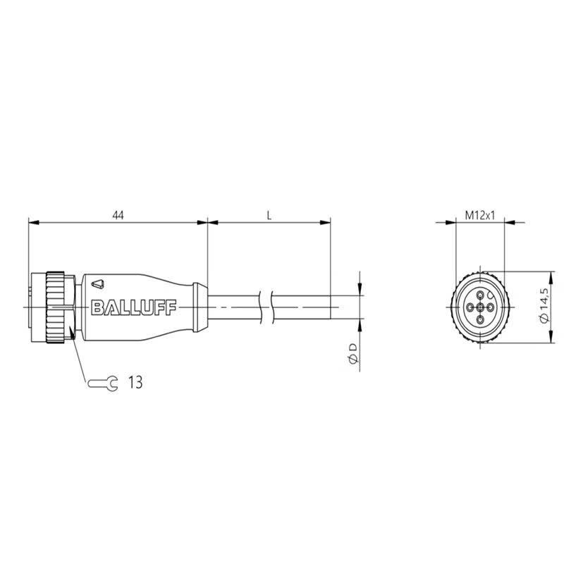Balluff BF Series Industrial Connector