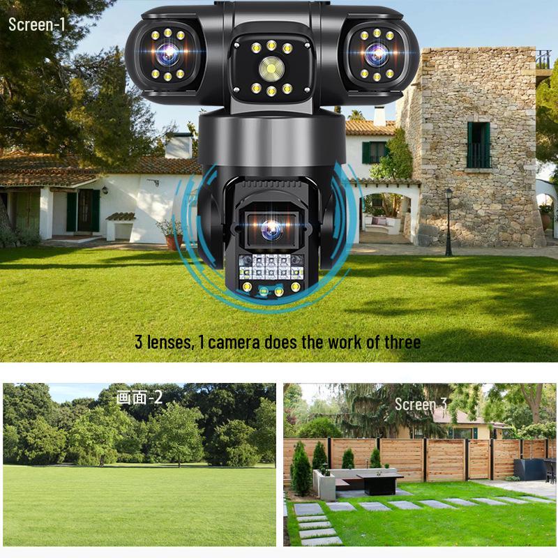 Уличная 4G WiFi камера безопасности - V380Pro, Удаленный мобильный мониторинг, Долгое время работы от аккумулятора