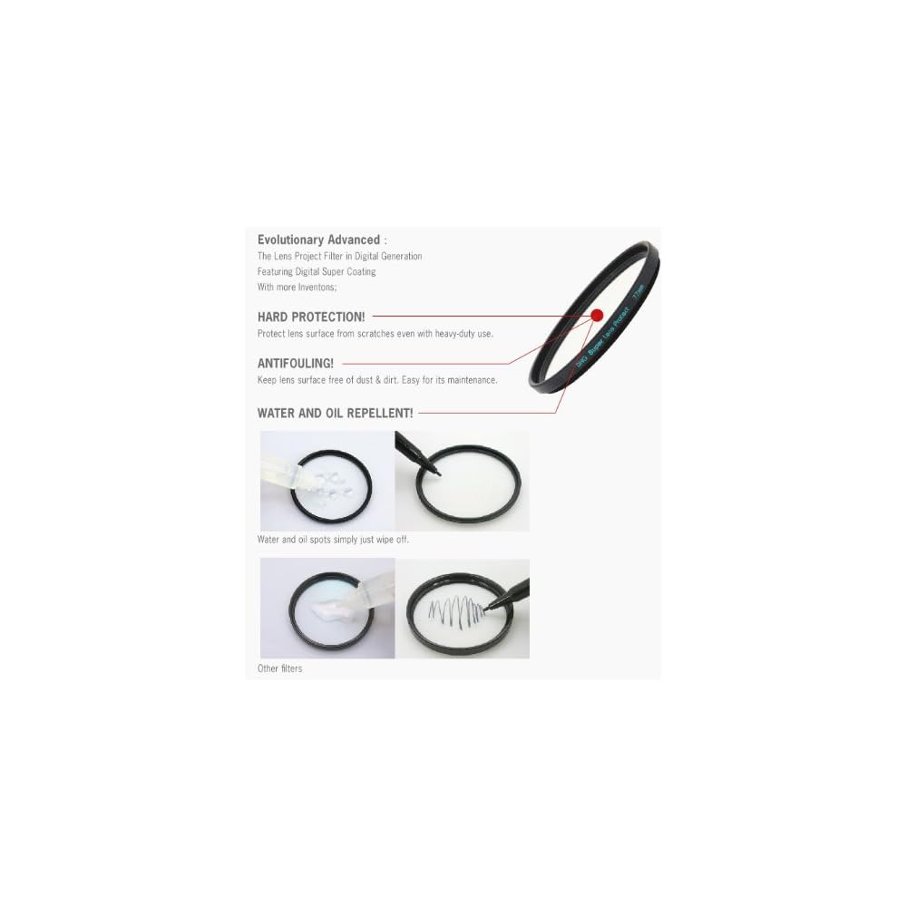 Фильтр для объектива MARUMI DHG Super Lens Protect 82 мм - Водоотталкивающий, устойчивый к пятнам, тонкая рамка, сделано в Японии.