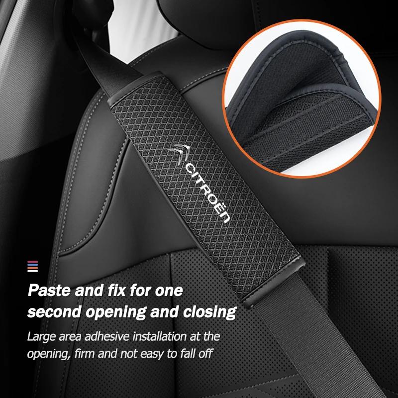 Car Seat Safety Belt Pad Ice Silk Shoulder Strap Shoulder Cover For Citroen Grand Berlingo Jumper Celysee Xsara Picasso Aircross