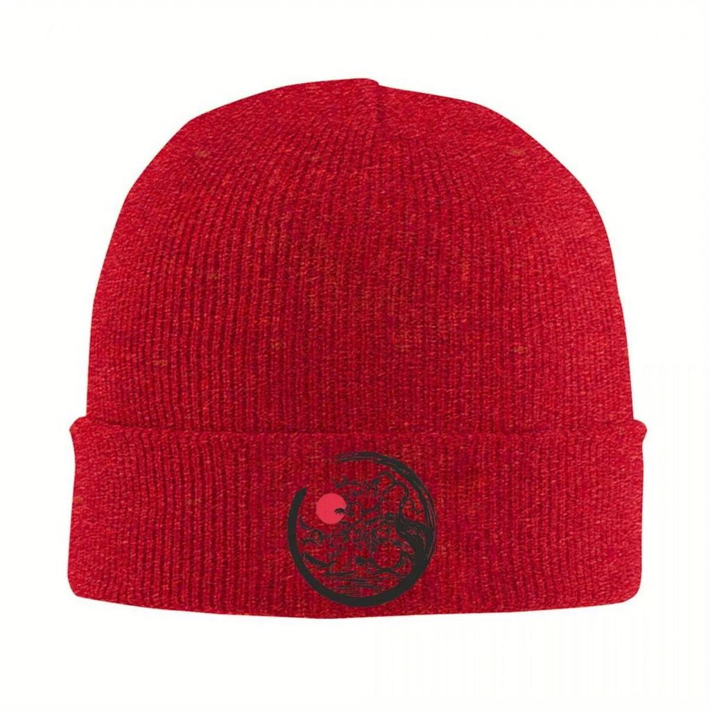 Yin Yang Tree Knit Hat Beanies Winter Hats Warm Color Yin Yan Nature Cap Unisex Women