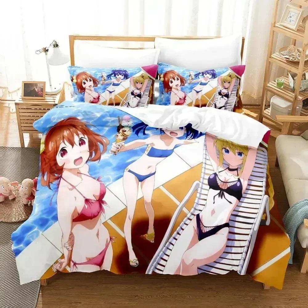 Постельный комплект Soushin Shoujo Matoi с принтом, наволочкой, пододеяльником для кровати, мягкий, размера Квин-сайз, Кинг-сайз, домашний, для взрослых, детей, для спальни
