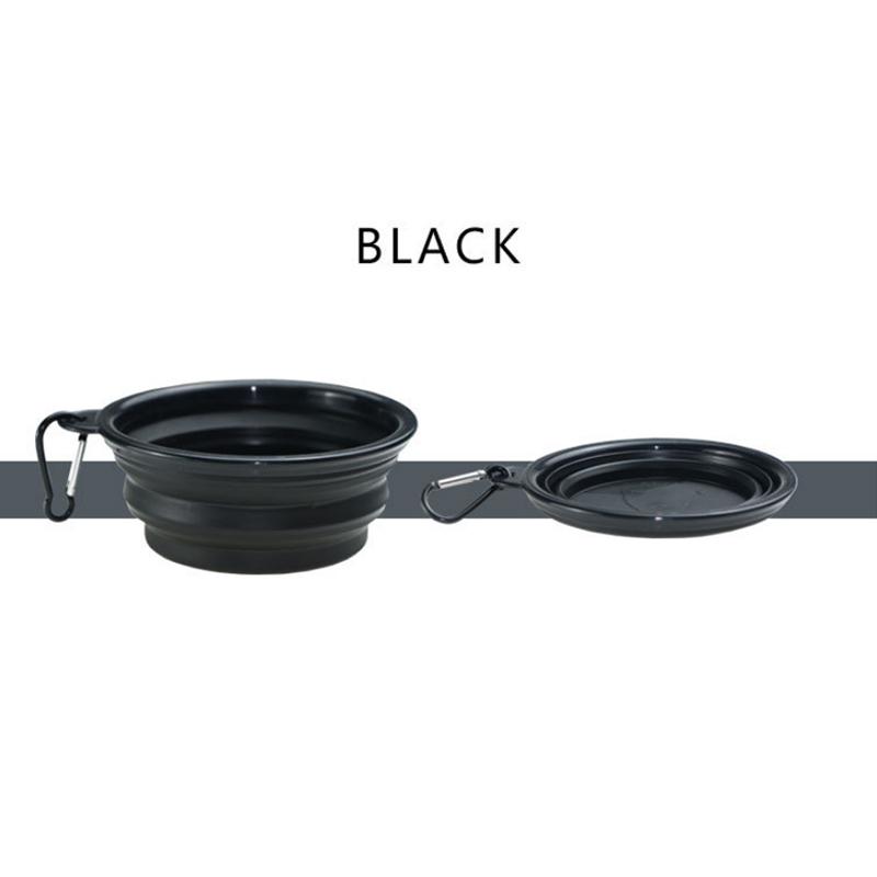 Folding Silicone Dog Bowl Outfit Portable Travel Bowl For Dog Feeder Utensils Pet Accessories KTY