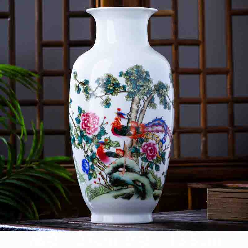 Китай Цзиндэчжэнь Керамические Вазы Украшения Офис Магазин Клуб Бар Меблировка Поделки Дом Гостиная Настольные Аксессуары Украшение